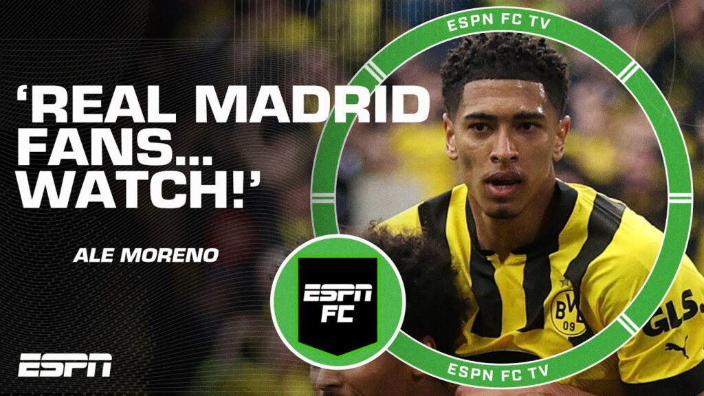 Jude Bellingham scores 2 goals vs. Wolfsburg 👏 Real Madrid fans, WATCH! - Ale 🗣️ | ESPN FC
