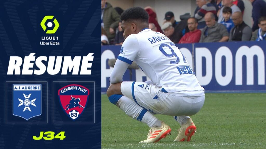 AJ AUXERRE - CLERMONT FOOT 63 (1 - 1) - Résumé - (AJA - CF63) / 2022-2023