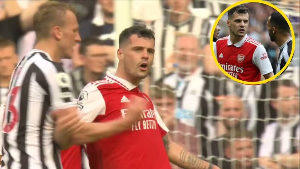 Xhaka Fight All Newcastle Player's !