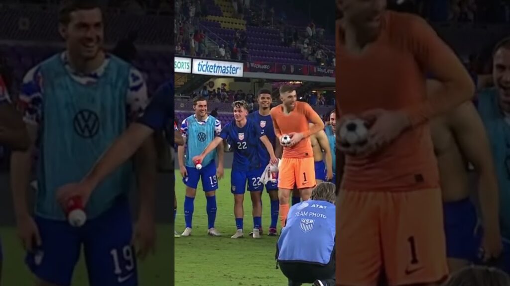 GOLEIRO DA SELEÇÃO DOS ESTADOS UNIDOS FAZ EMOCIONANTE CHÁ REVELAÇÃO