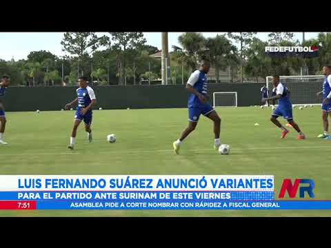 Luis Fernando Suárez anunció variantes para el partido ante Surinam