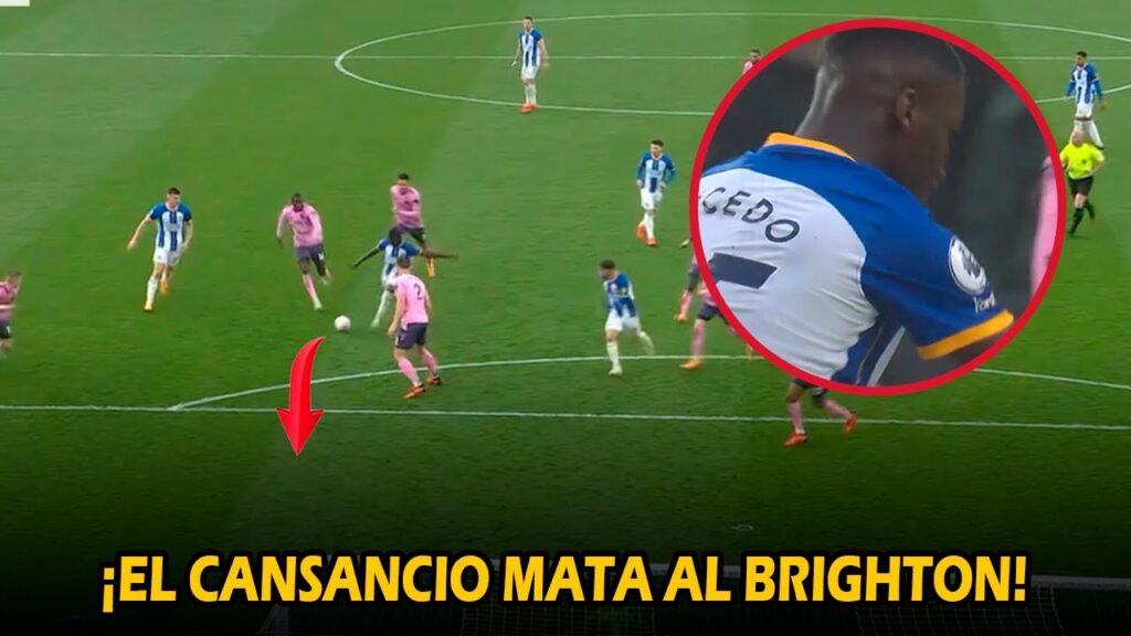 BUEN PARTIDO de Moises Caicedo pero se va GOLEADO BUEN PARTIDO de Moises Caicedo pero se va GOLEADO