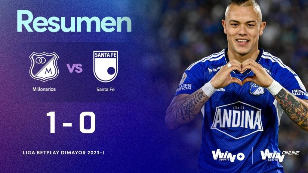 Millonarios vs. Santa Fe (resumen y goles) | Liga BetPlay Dimayor 2023-I | Fecha 18