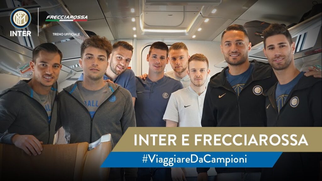 INTER e FRECCIAROSSA | #ViaggiareDaCampioni con Skriniar, De Vrij, D'Ambrosio and Cedric! 🚄⚫🔵