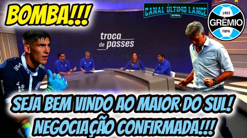 BOMBA!!!  Sergio Rochet está muito próximo de acertar sua vinda para o Grêmio. Notícias do Grêmio!!!
