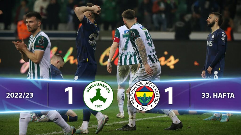 Bitexen Giresunspor (1-1) Fenerbahçe - Highlights/Özet | Spor Toto Süper Lig - 2022/23