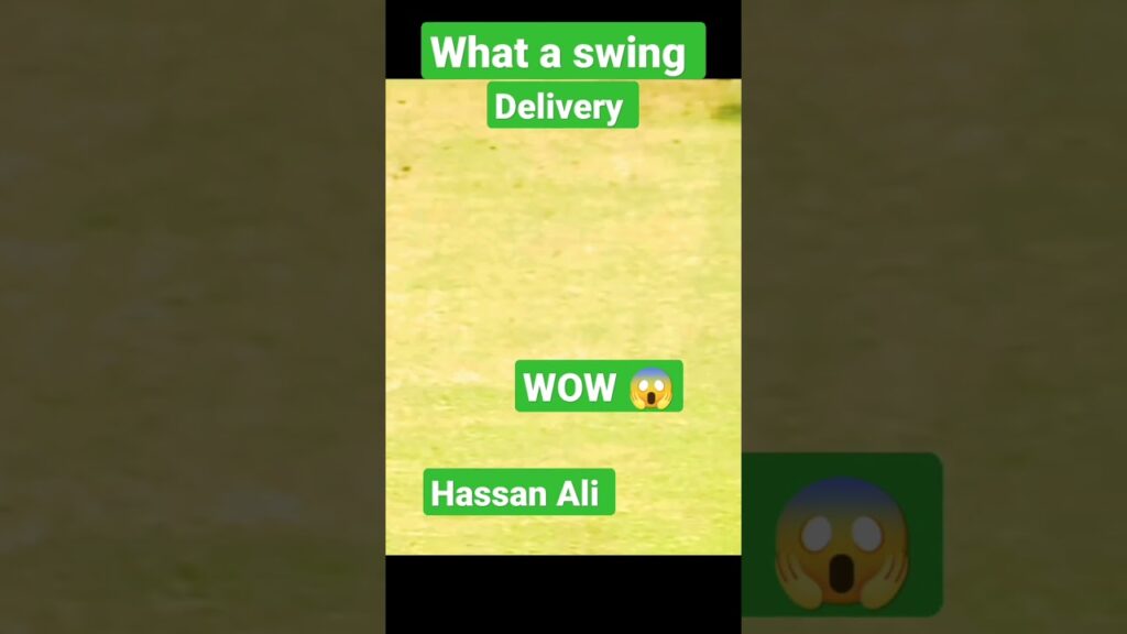 Big swing by Hassan Ali || that's is interested #shorts