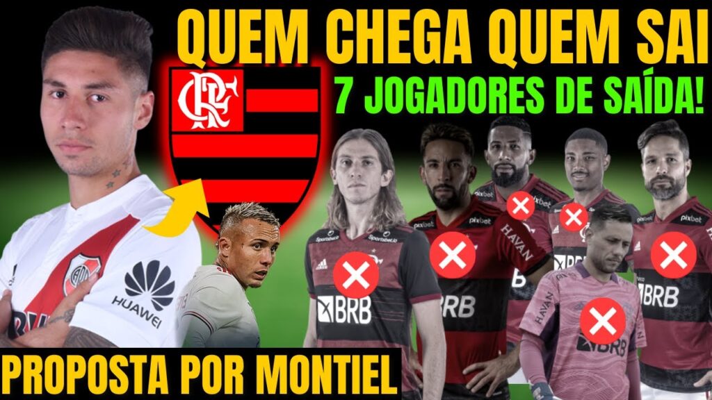 QUEM CHEGA E QUEM SAI NO FLAMENGO | GONZALO MONTIEL, EVERTON CEBOLINHA, VITINHO E GERAÇÃO DE 85 FORA