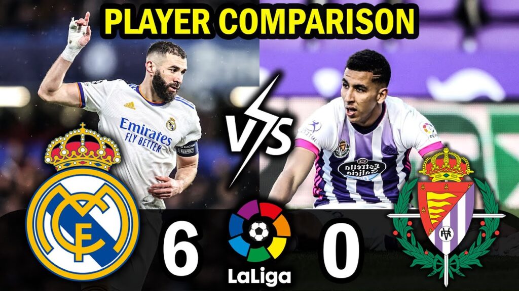 REAL MADRID VS REAL VALLADOLID 6-0 | REAL MADRID’S EPIC VICTORY – PLAYER COMPARISON REAL MADRID VS REAL VALLADOLID 6-0 | REAL MADRID'S EPIC VICTORY - PLAYER COMPARISON
