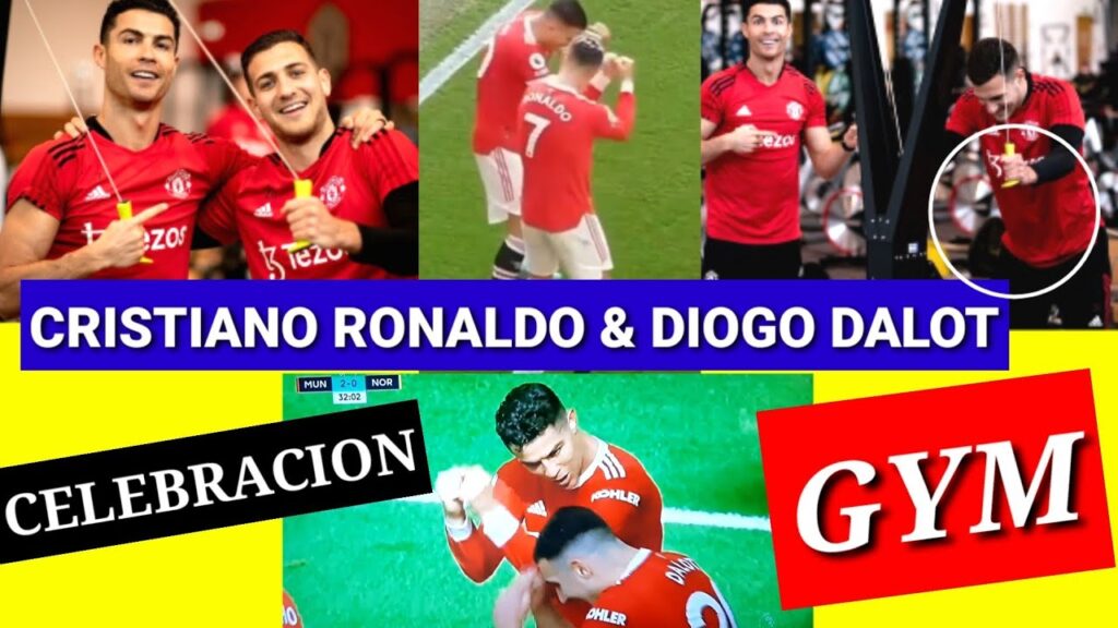 CRISTIANO RONALDO y DIOGO DALOT Nueva CELEBRACION De GIMNASIO. CR7 y DALOT Celebran Juntos UNITED