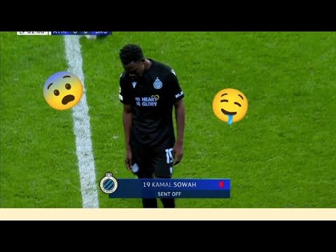 Kamal Sowah Red Card Vs Atlético Madrid (Champions League Review) • 12th October, 2022 😥