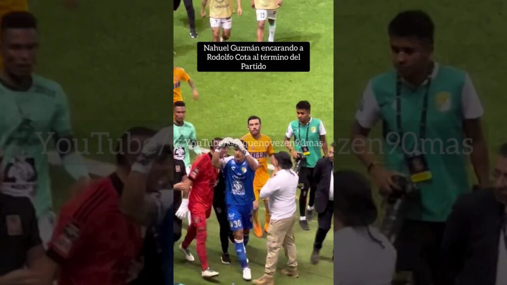 Nahuel Guzmán caliente va a Gritarle a Rodolfo Cota al término del Partido #mexico #cdmx #concacaf