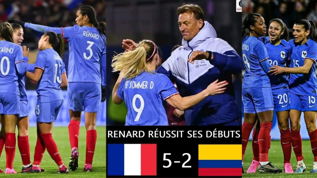 🚨 Quels débuts !d'Hervé Renard !l'équipe de France féminine l'emporte 5-2 face à la Colombie ..