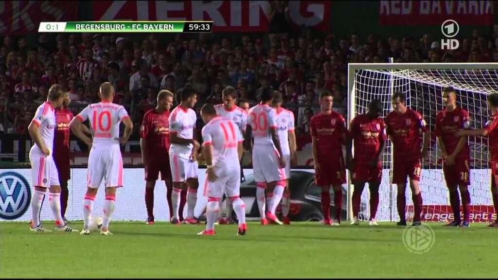 Xherdan Shaqiri Freistoßtor gegen Jahn Regensburg ||HD||