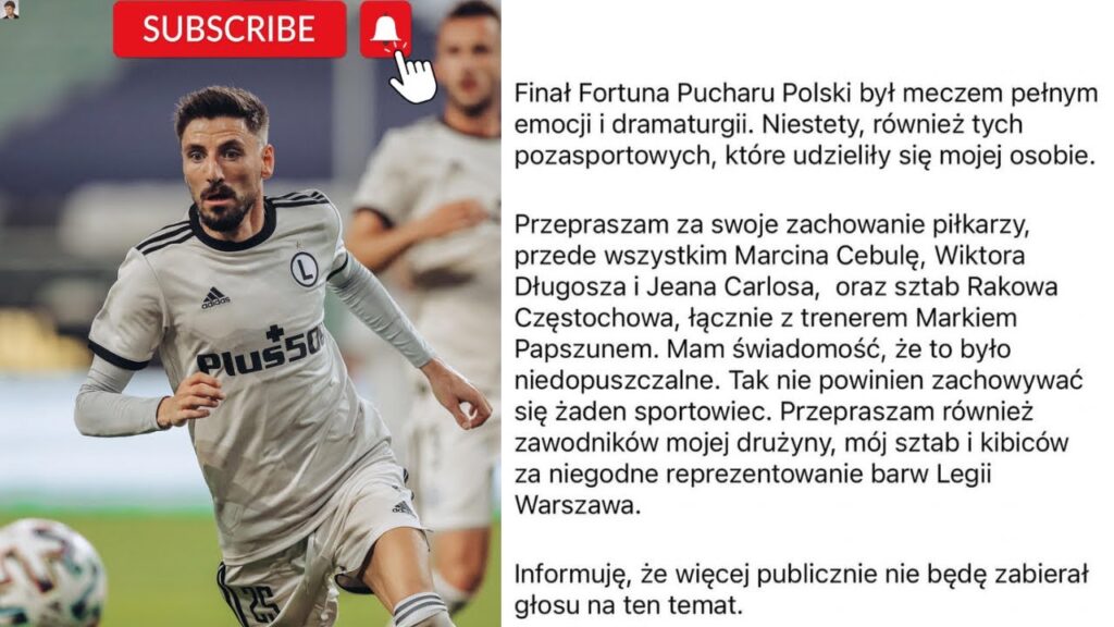 FILIP MLADENOVIĆ ZABRAŁ GLOS W SPRAWIE SWOJEGO ZACHOWANIA PO FINALE PUCHARU POLSKI!