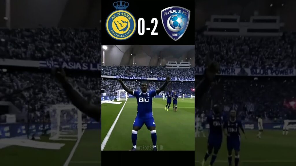 Al Nassr Vs Al Hilal 1-2 Ronaldo Goal highlight #football #highlight #shorts