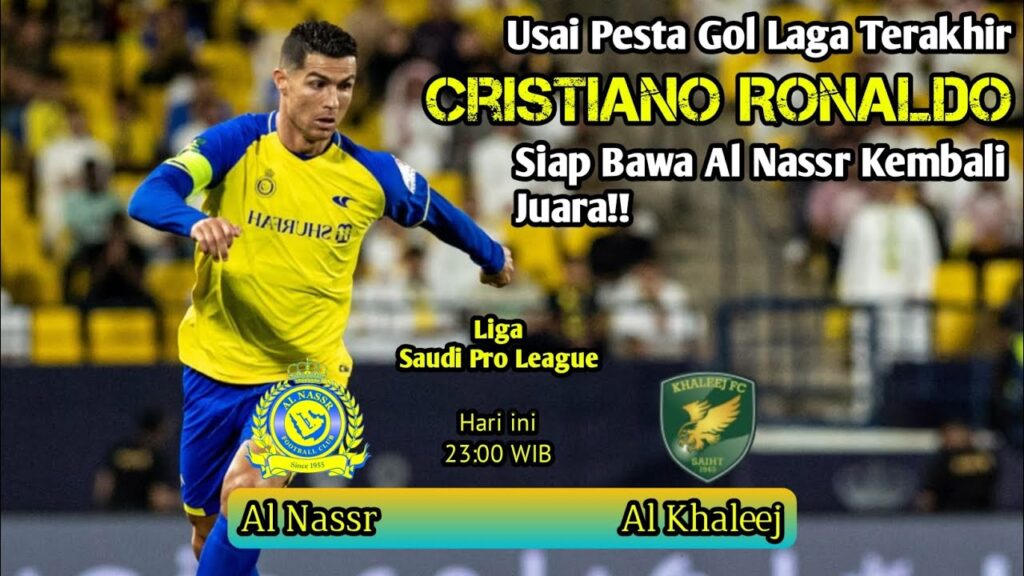 Ronaldo Siap Hattrick Saat Menjamu Al Khaleej || Liga Pro Saudi League #cr7 #alnassr  #alkhaleej