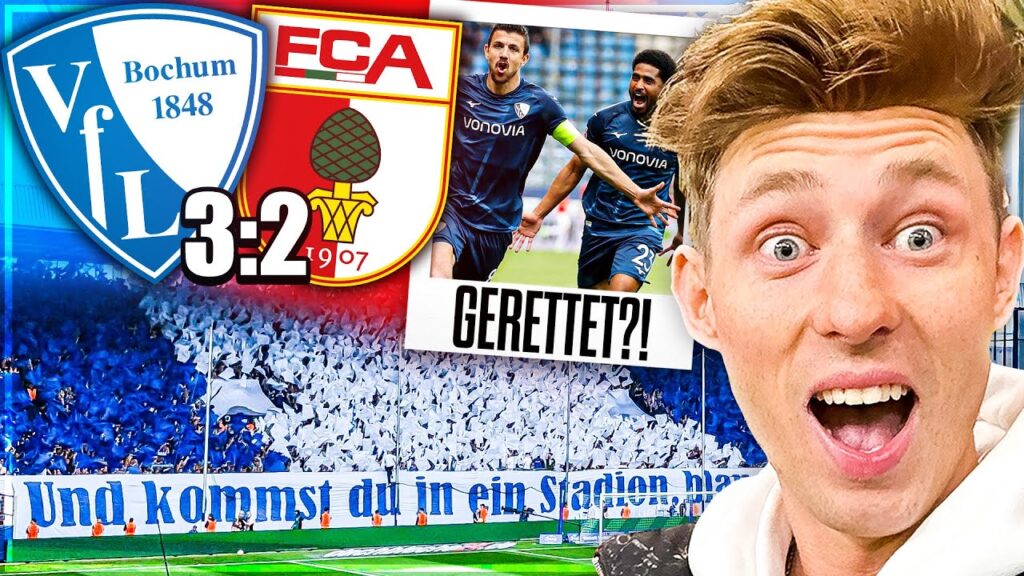 VFL Bochum   FC Augsburg 3:2 Highlights & Tore | Bundesliga, 32 Spieltag Stadionvlog