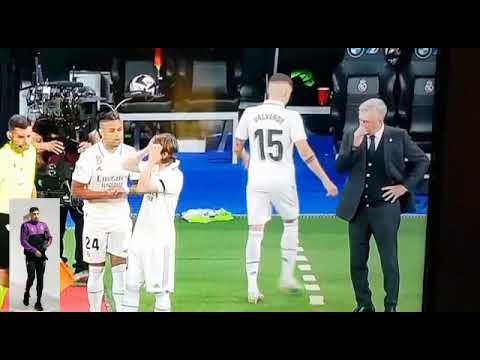BOMBA el ENFADO Federico Valverde al ser SUSTITUIDO por Carlos Ancelotti Real Madrid Hoy