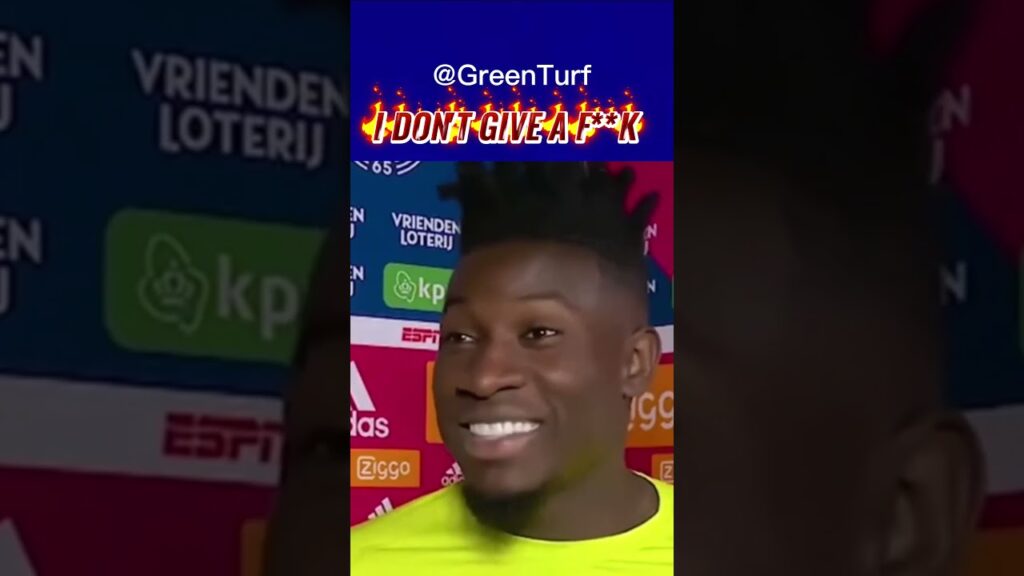 😲 Andre Onana to Fans "I Don't Give a Sh***t" #Shorts