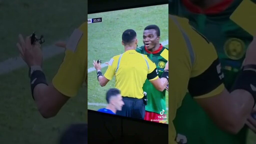 This referee was vibez 😎#cameroon #worldcup