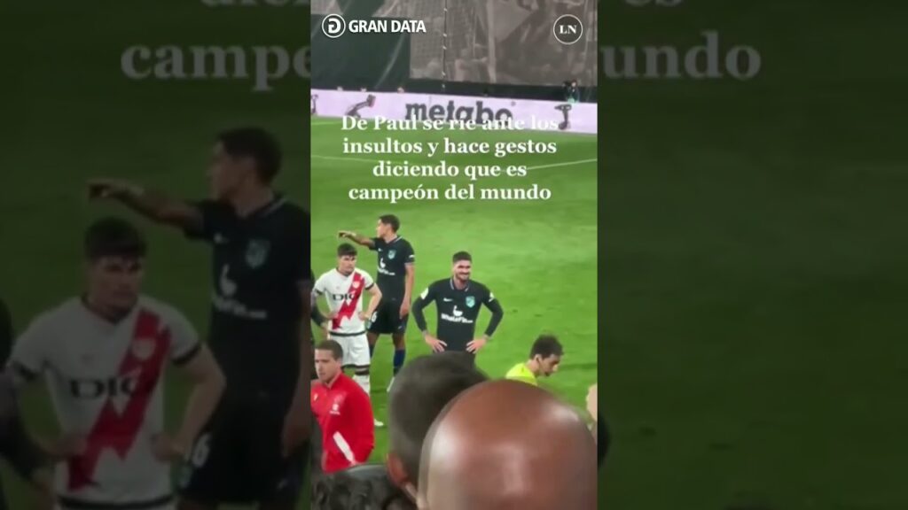 Rodrigo De Paul se burla de la afición del Rayo Vallecano #futbol #noticias #shorts
