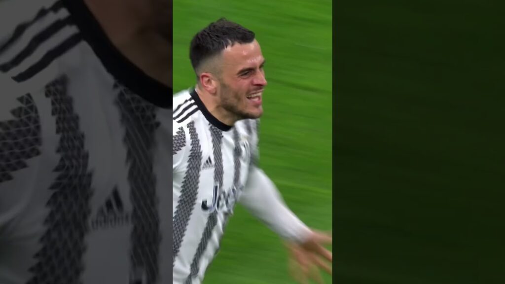Kostic stunning goal vs Inter 💥🤍🖤 #derbyditalia