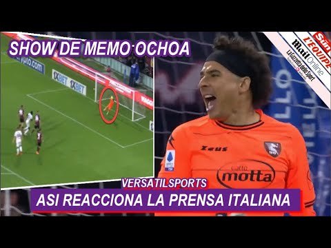 ASI REACCIONA PRENSA ITALIANA a ATAJADAS de MEMO OCHOA SALERNITANA vs ATALANTA