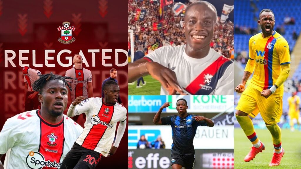 2 Ghanaians Relegated With Southampton, Antwi-Adjei Scores, Kelvin Yeboah Scores, Jordan Ayew