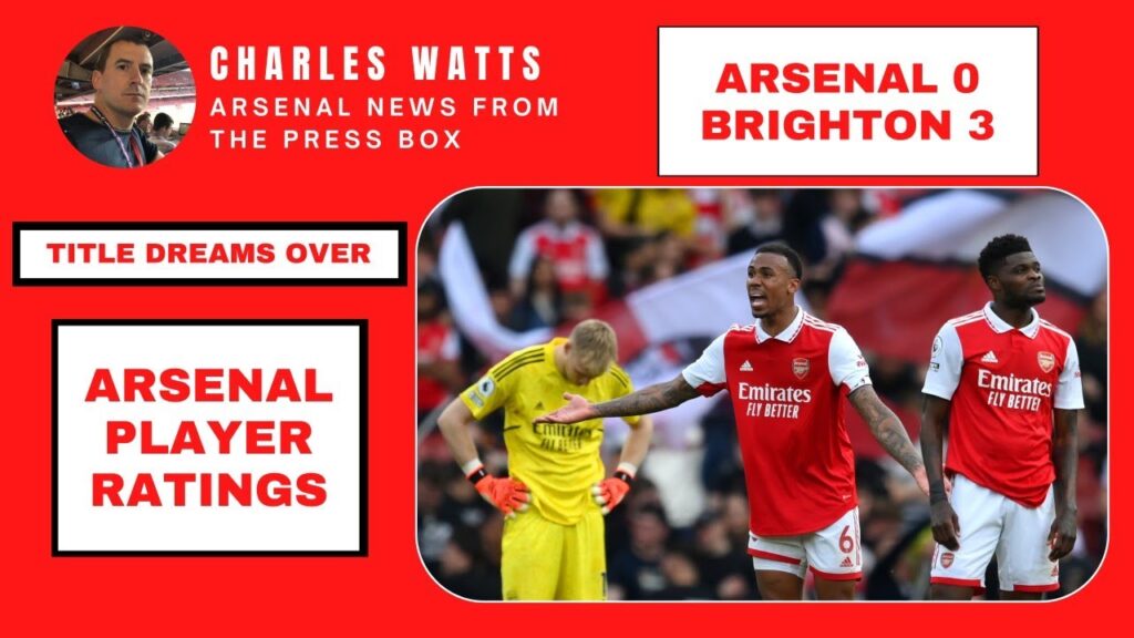 Arsenal 0, Brighton 3: Arsenal player ratings - Ben White DESTROYED as title dreams collapse