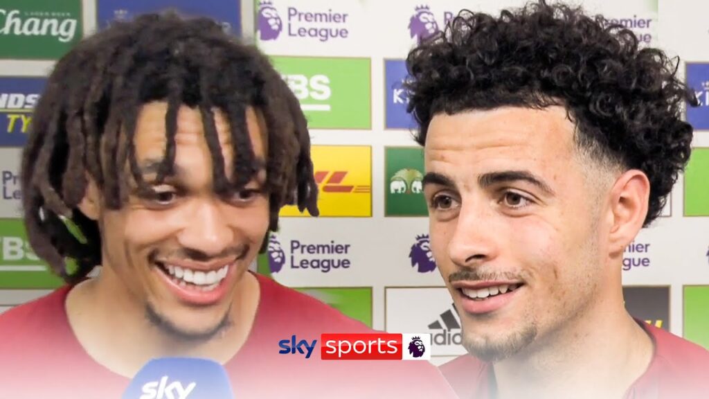 "Shooting competitions have paid off!" 🔥 | Curtis Jones & Alexander-Arnold react to 3-0 win