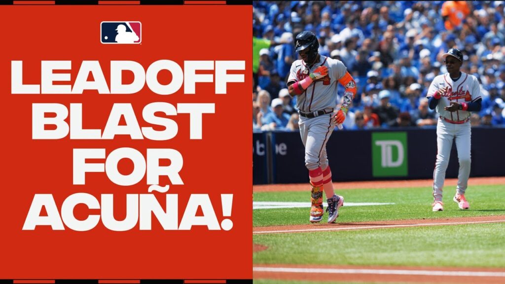 Ronald Acuña Jr. DESTROYS a leadoff homer for the Braves!
