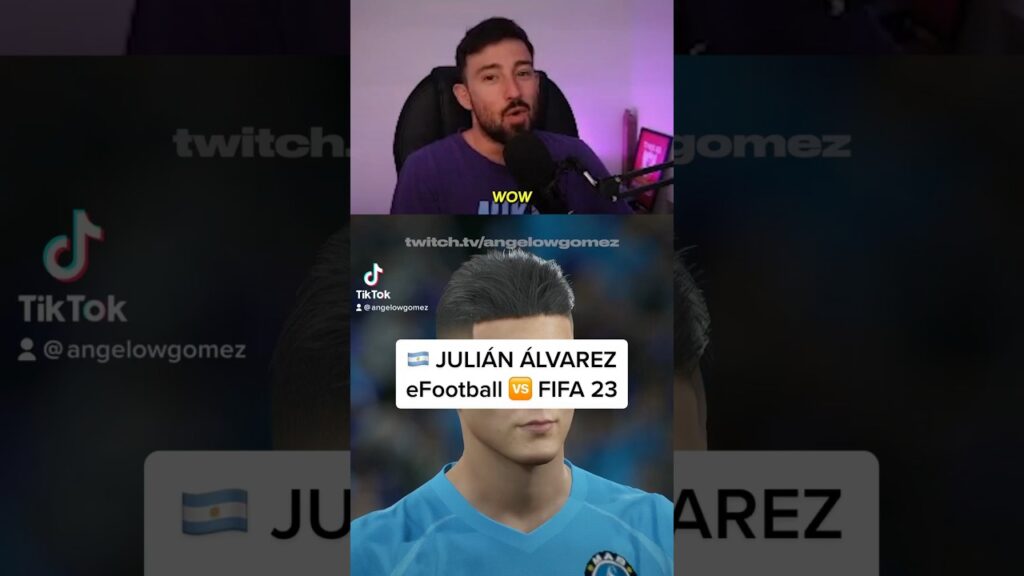 🇦🇷🔥 Así es Julián Álvarez en eFootball y en FIFA 23 🥲 #shorts 🇦🇷🔥 Así es Julián Álvarez en eFootball y en FIFA 23 🥲 #shorts