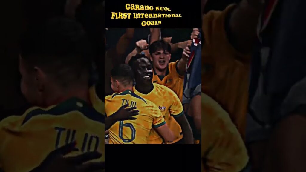 GARANG KUOL FIRST INTERNATIONAL GOAL!| Australia 3 Ecuador 1 | #shorts #australiafootball #newcastle