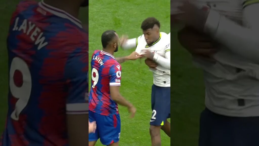 Jordan Ayew couldn't pass Emerson Royal and got angry