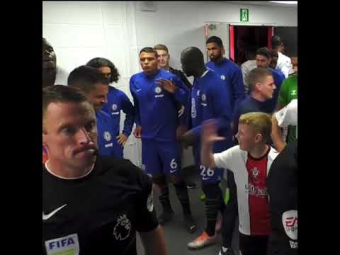 Kid snubs Azpilicueta handshake 😭