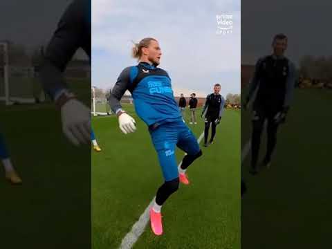 How Nick Pope trains with Newcastle