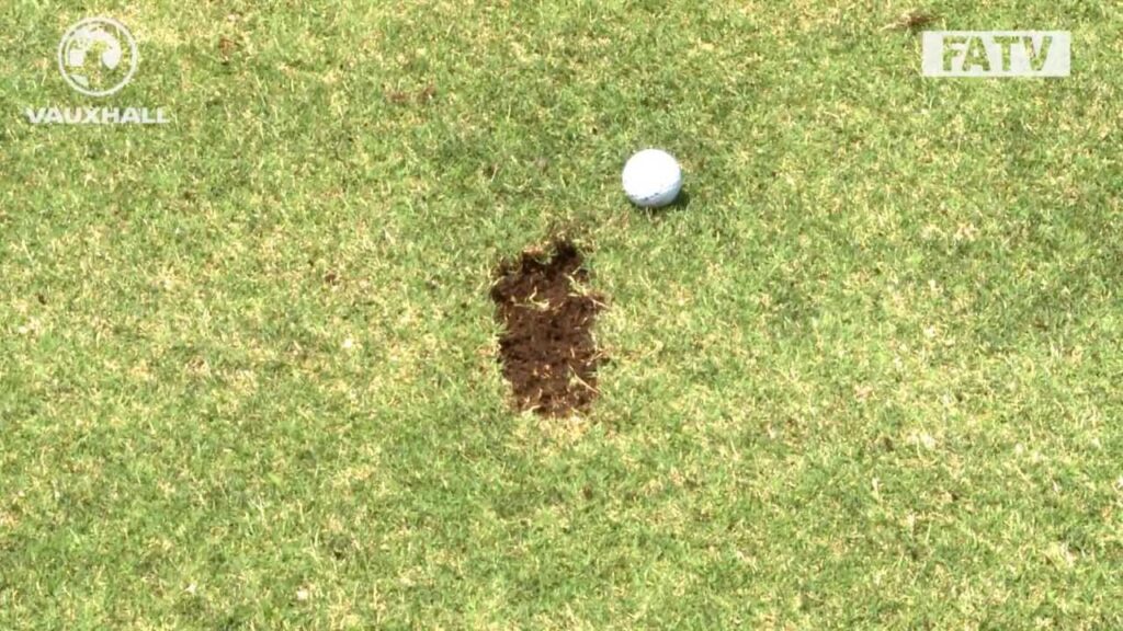 FUNNY: The England U20s take to the golf course during some down time in Turkey