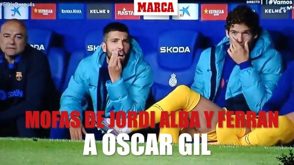 Las mofas de Jordi Alba y Ferran Torres a Óscar Gil: "Acomplejados", "Vaya año"... I MARCA