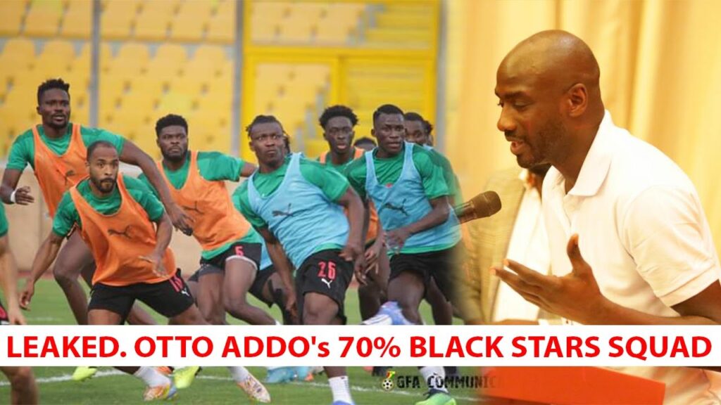 LEAKED.. OTTO ADDO's 70% BLACK STARS 🇬🇭SQUAD .