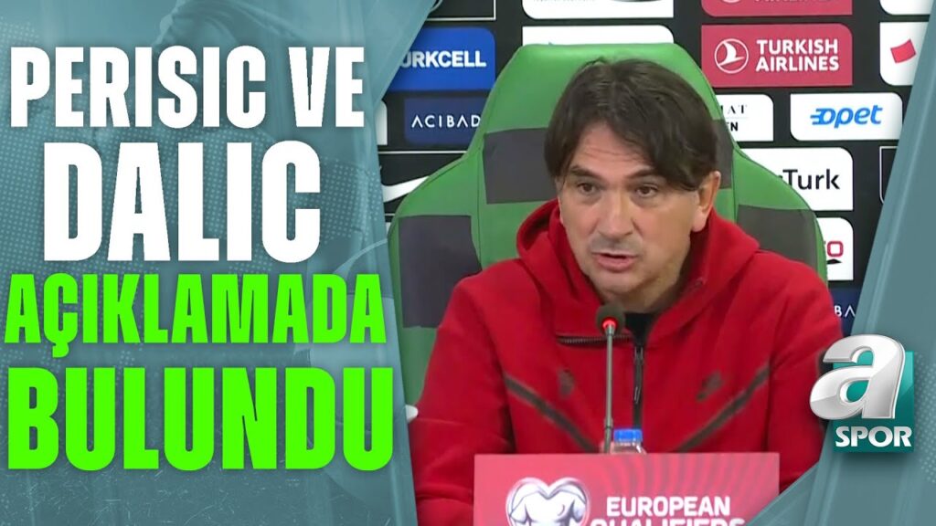 Türkiye - Hırvatistan Maçı Öncesi Ivan Perisic Ve Zlatko Dalic Basın Toplantısı Düzenledi!