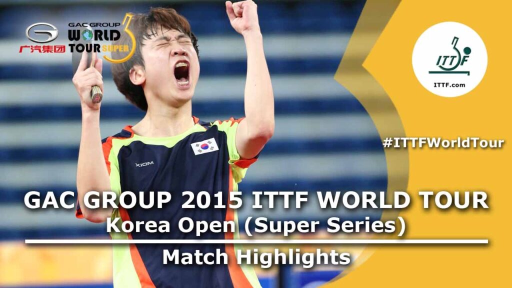 Korea Open 2015 Highlights: JANG Woojin vs JUNG Youngsik (1/2)