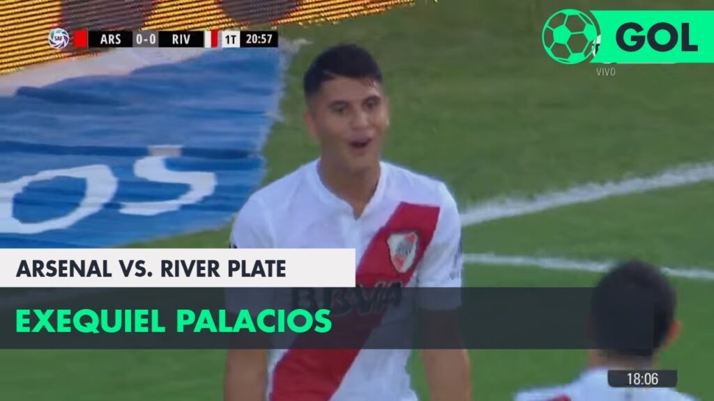 Exequiel Palacios (0-1) Arsenal vs River Plate | Fecha 24 - Superliga Argentina 2017/2018