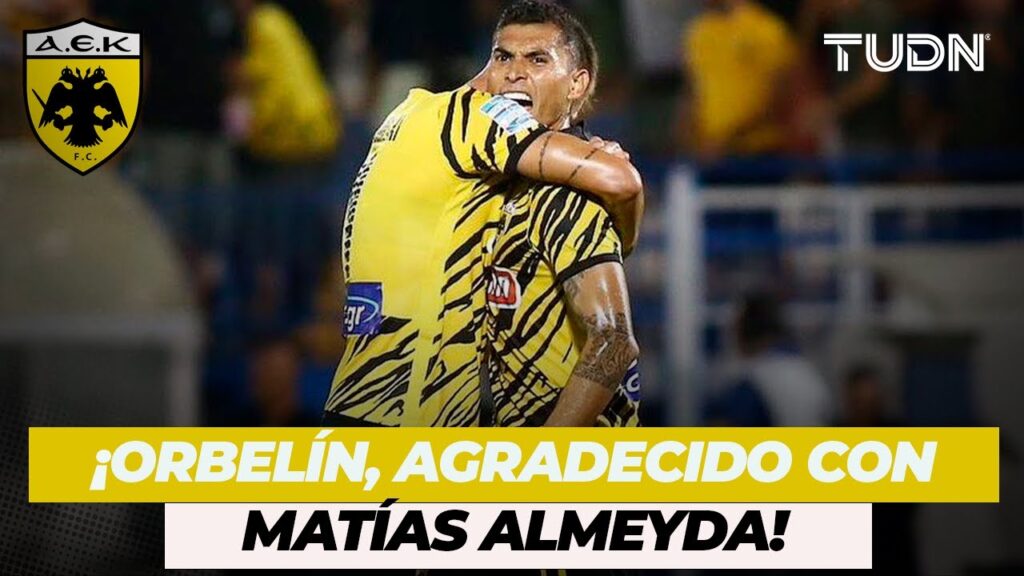 ¡ORBELÍN PINEDA disfruta de GANAR EL TÍTULO con MATÍAS ALMEYDA en el AEK! | TUDN