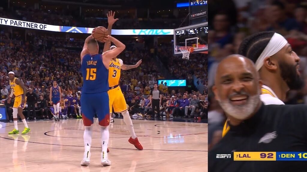 Nikola Jokic hits insane buzzer beater on Anthony Davis and AD can only laugh Game 1