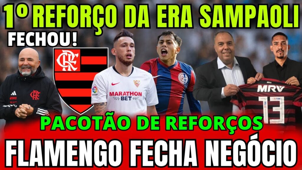 FECHOU! JOGADOR CHEGANDO NO BRASIL PRA ASSINAR! NOVO MEIA! PACOTÃO DE REFORÇOS! NOTICIAS DO FLAMENGO
