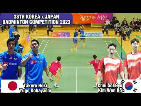 Korea Japan Badminton Competition 2023 | Takuro Hoki/Yugo Kobayashi vs Choi Sol Gyu/Kim Won Ho