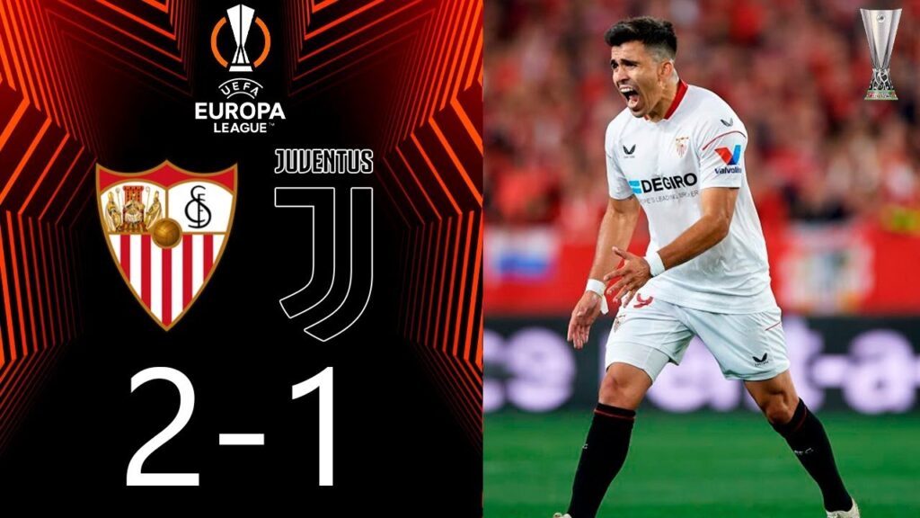 Marcos Acuña RED CARD | Sevilla vs Juventus 2-1 | Highlights | UEFA Europa League 22/23