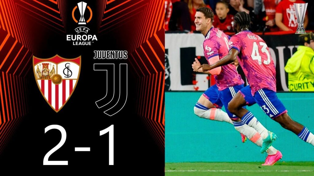 gol di Vlahović oggi | Dušan Vlahović Goal | Sevilla vs Juventus | Highlights | Europa League 22/23