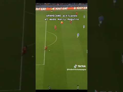 Upamecano turned on the Harry Maguire mode 😭😭